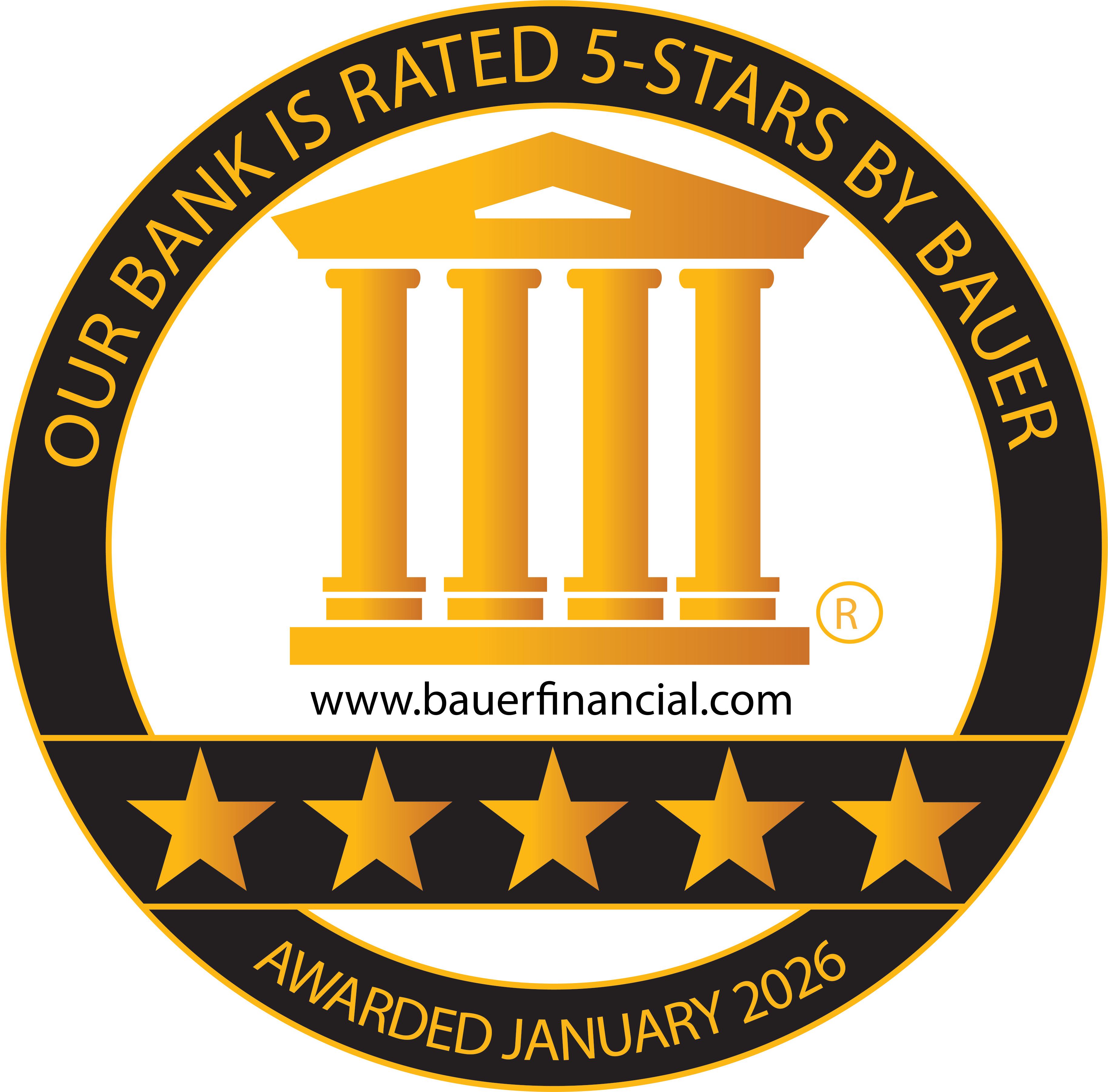 Bauer Financial 5 Star Award 2026