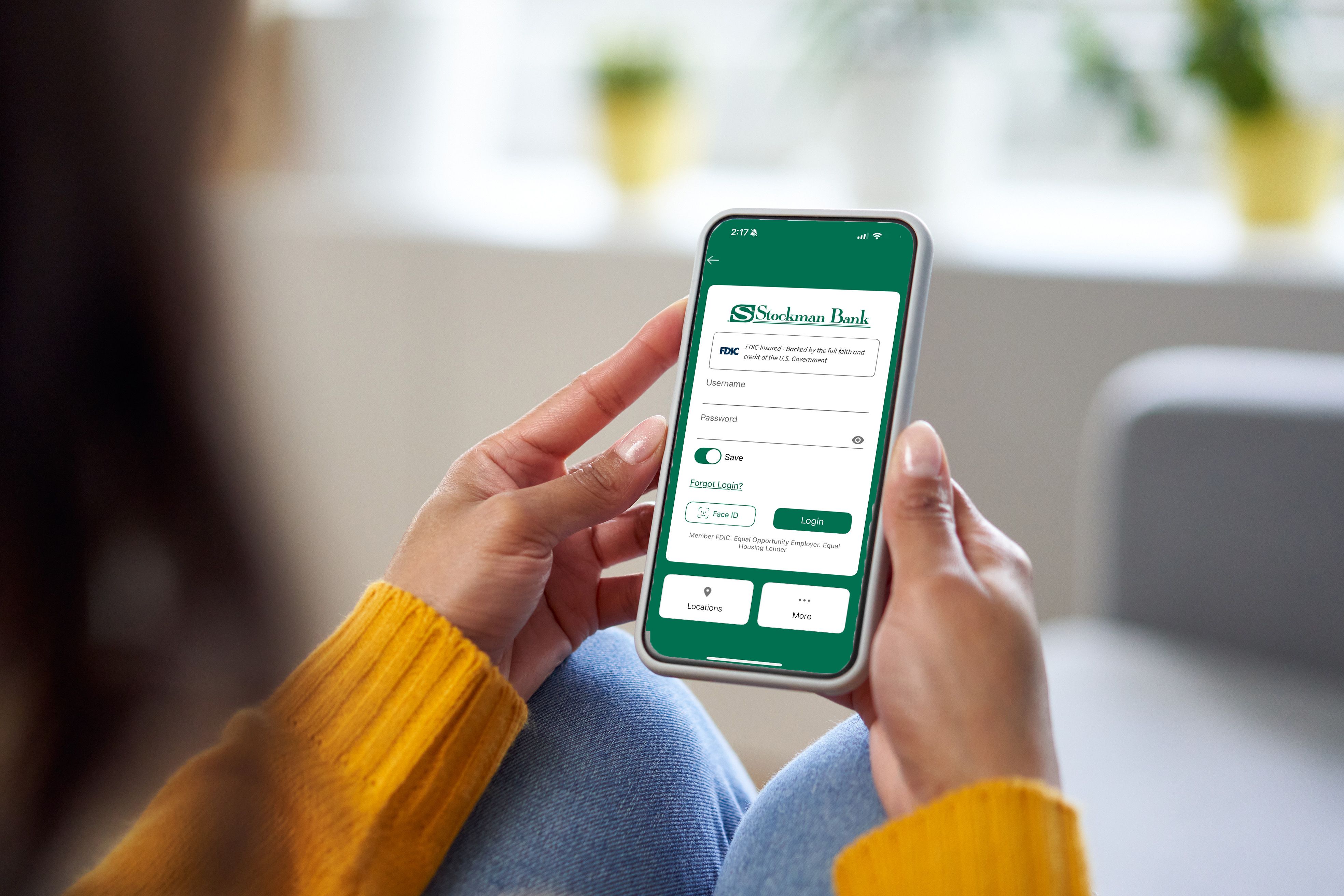 woman holding iphone 