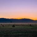 Bales at Sunset in Kalispell by Chelsea Walk