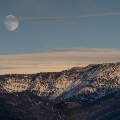 Moonrise over the Bridger Mountains
