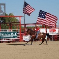 Harlowton Rodeo Banner Flag Rider.