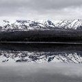 Glacier Lake in winter by Rachel Homstad
