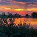 Lake Elmo at sunset by Nikki Schaubel