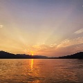 Lake Sunset at Hungry Horse by Mirranda Stewart