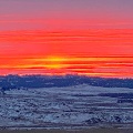 November sunset eastern MT