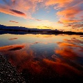 Sunset at Pishkun Reservoir by Jeff Unger
