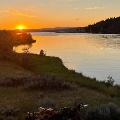 Sunset over Hauser Lake