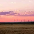 Wind Turbines at sunset by Miranda Gower